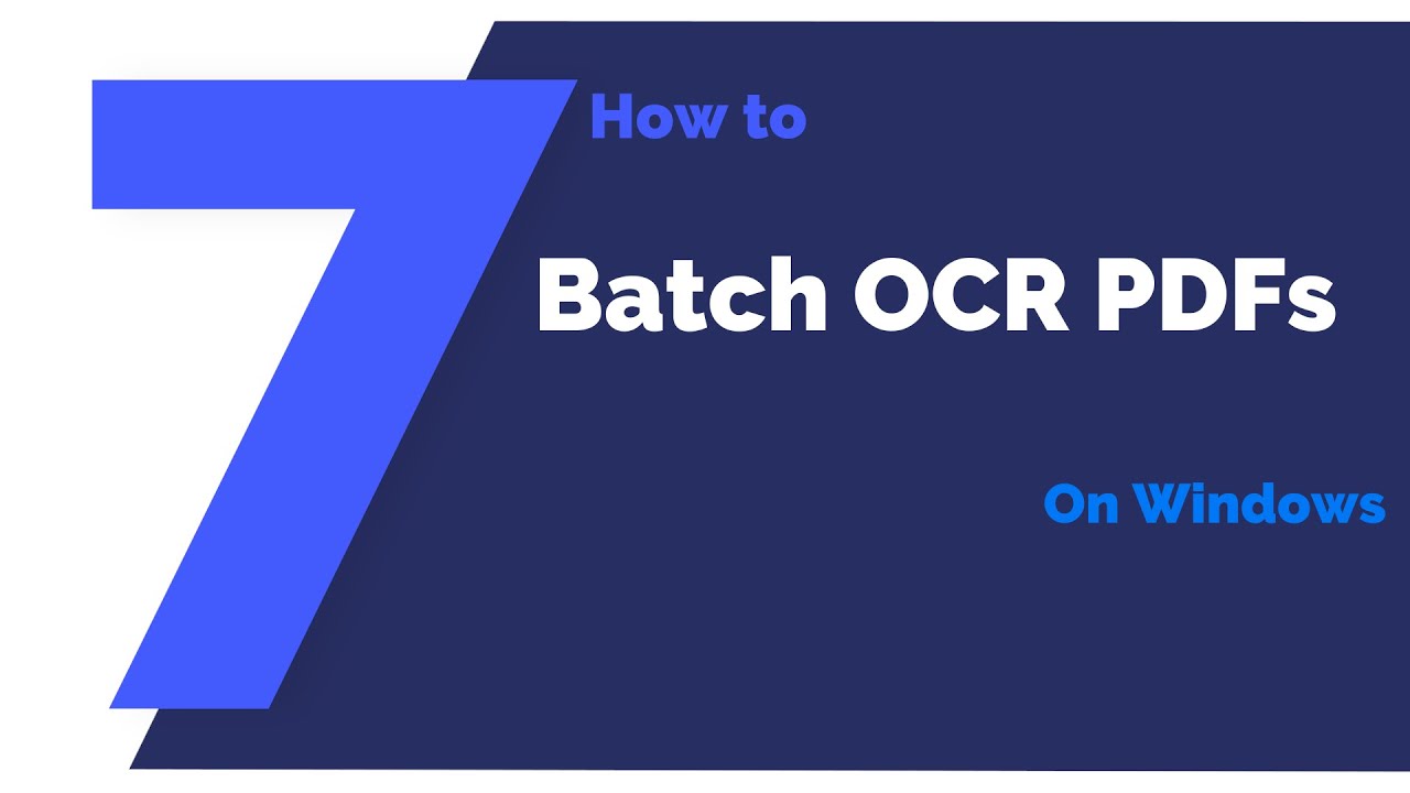 How to Convert Multiple Scanned PDFs to Editable Ones in a Batch ...