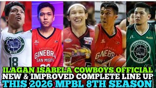 Ilagan Isabela Cowboys Official New & Improved Complete Line Up This 2026 Mpbl 8Th Season