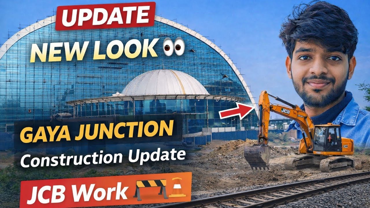 Gaya ji junction Redevelopment work.Mega block platform 2 &3 ll gaya railway junction.