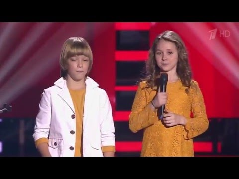 Артём Колесников, Юлия Сиринько. "Une vie d'amour" - Слепые прослушивания - Голос Дети - Сезон 3