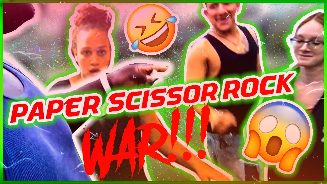BEAT ME AT PAPER SCISSOR ROCK WAR AND WIN MONEY *got cheated* - YouTube