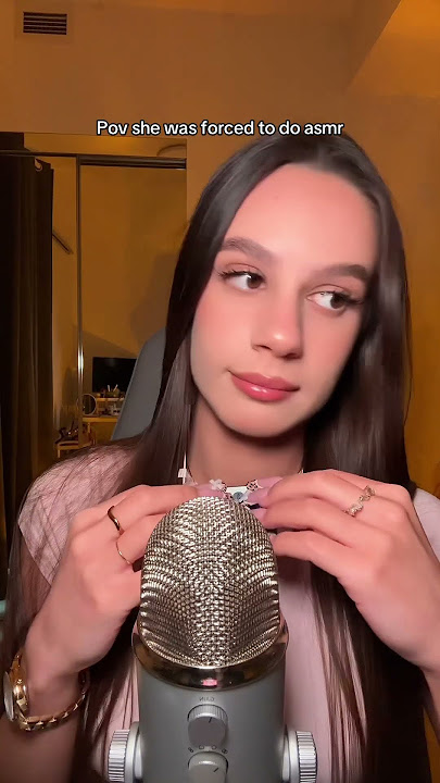 ASMR POV: she was forced to do triggers 😅 #asmr #asmrvideo #asmrtriggers #tingles #relax #sleep