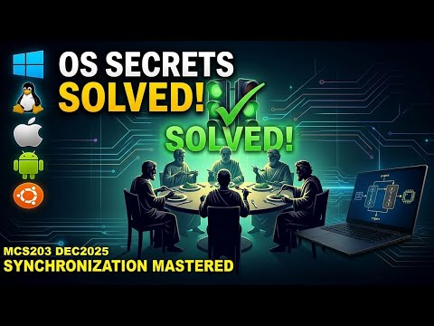 Operating Systems | How they Work | What is Semaphores and Philosopher Problem | MCS203 | DEC2025