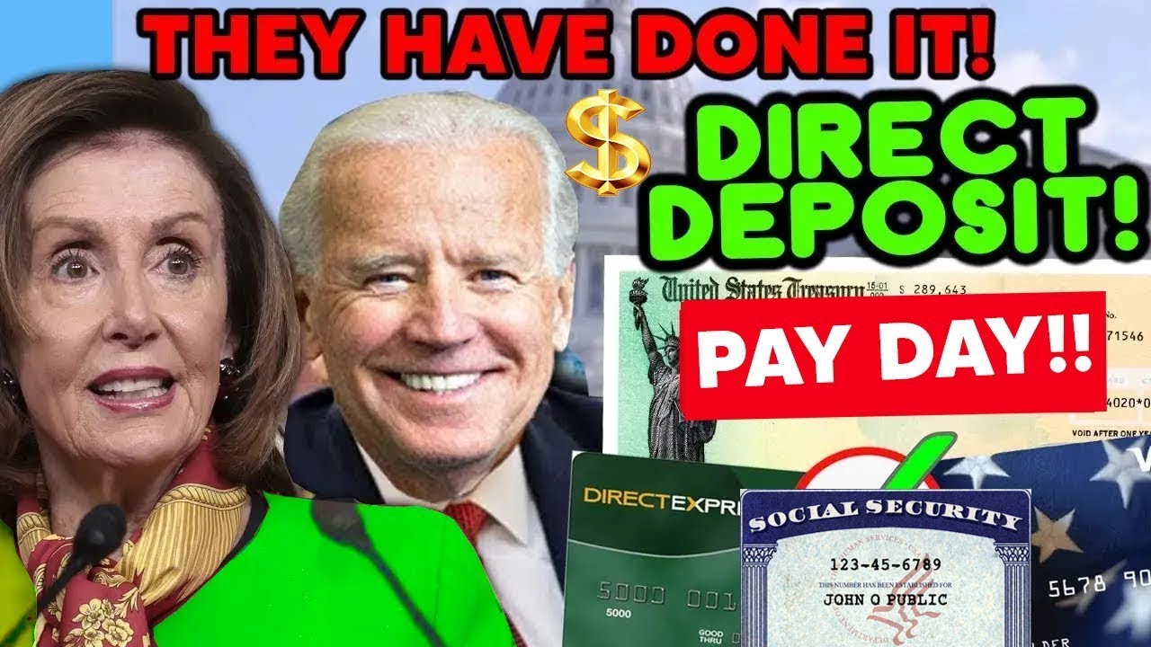 IT'S DONE! $2,000 CHECKS WILL BE DEPOSITED FOR SSI SDDI RRB VA! DEPOSIT DATE! Stimulus CHECK Update