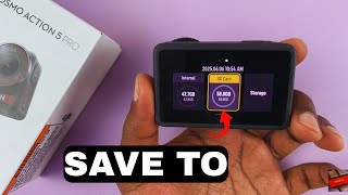 How To Record / Save To SD Card On DJI Osmo Action 5 Pro