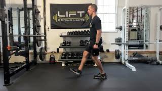 Dumbbell Pendulum Lunge