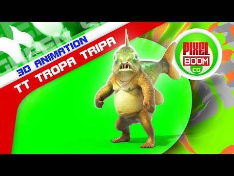 Blue Screen Tripi Tropi Tropa Tripa Meme Brainrot Animazione 3D PixelBoomCG