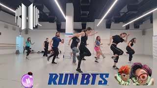 BTS - Run BTS  (방탄소년단 달려라 방탄 가사) - (IKDP Dance Class)