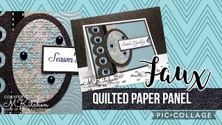 Faux Quilted Paper Panel Tutorial
