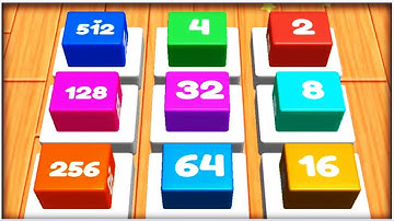 Merge Cubes 2048 3D merge game - Gameplay Walkthrough