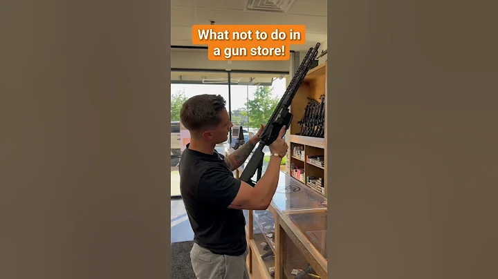What not to do in a gun store! #gun #firearms