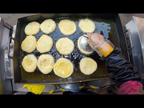 How to make <strong>Korean</strong> <strong>pancake</strong> (Hotteok) - <strong>Korean</strong> Street Food (POV)