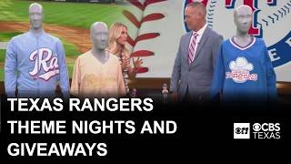 Texas Rangers September giveaways and theme nights @CBSTexas