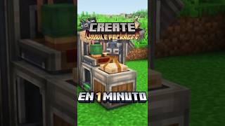 CREATE: MOBILE PACKAGES in 1 MINUTE #minecraft #createmod #minecrafttutorial #airplanes #mods