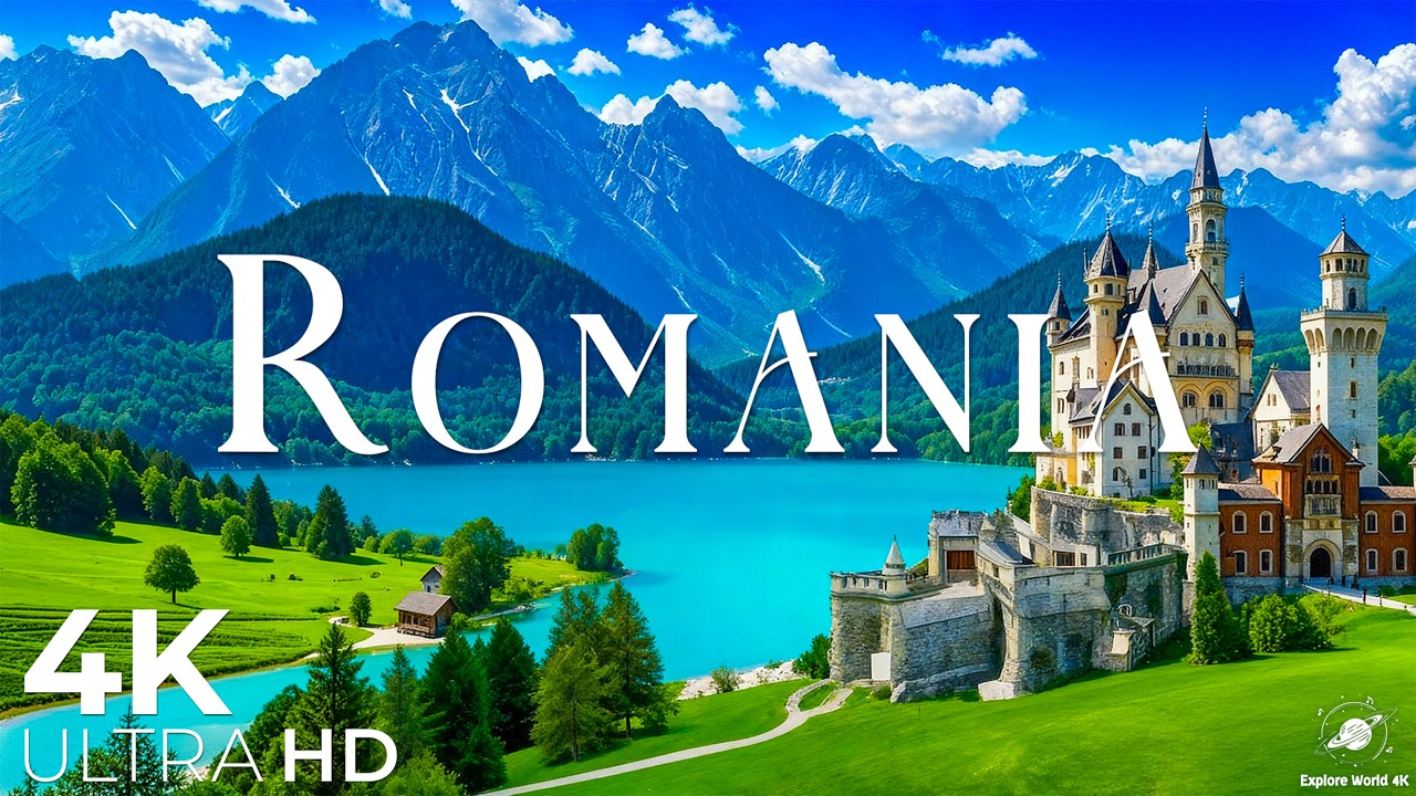 Полёт над Румынией (4K UHD) – Успокаивающая музыка и прекрасное видео природы - Видео 4K ULTRA HD