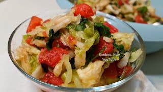 🍅КОЧАН КАПУСТЫ И Две Помидорки.! ОБАЛДЕННАЯ КАПУСТА ПО - КОРЕЙСКИ !🍲