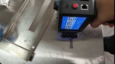 M6 Meenjet Handjet Inkjet Coding Machine printing on Metal Board