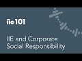 Iie and corporate social responsibility