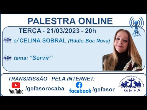 Assista: Palestra Online - c/ CELINA SOBRAL (21/03/2023)