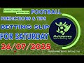 FOOTBALL PREDICTIONS TODAY 26 07 2025 PREDICTIONS TODAY BETTING TIPS Betting Sports Betting Tips FOOTBALL PREDICTIONS TODAY 26 07 2025 PREDICTIONS TODAY BETTING TIPS Betting Sports Betting Tips