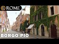 Rome Italy ➧ Borgo Pio (early morning) ➧ Guided tour [4K Ultra HD]