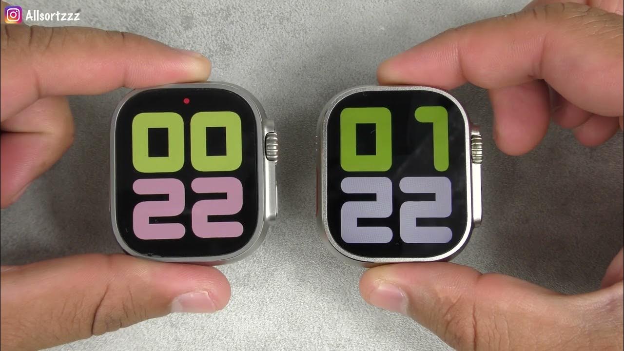 ULTIMATE COMPARISN Real VS Fake Apple Watch Ultra VS Hello Watch 2