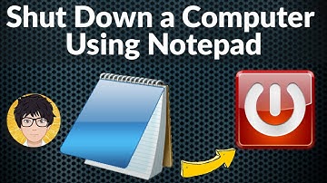 Shut Down a Computer Using Notepad | Shut Down bat file 💻⚙️🐞