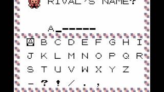 Pokemon Silver - LevelNineStrudel Names a Rival - Pokemon Silver (GBC / Game Boy Color) - User video