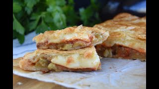 💥 EMPANADA DE BERENJENA Y QUESO CON HOJALDRE 🍆