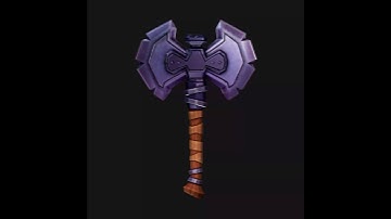 Stylized Axe  - Asset Creation #maya3d #substance_painter