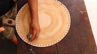 Tooled Leather Ottomans from Artisans in Brazil screenshot 5
