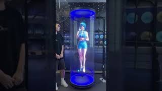 3D Hologram Projector Fan#shorts #art #vrecorder #3d #ad #foryou #amazing #girl #dance #led