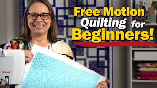 3 EASY Free Motion Quilting Designs   Complete Beginners Guide!