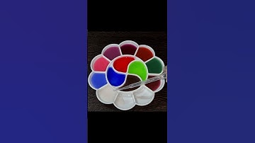 Blue Red Green making colours ##satisfying #shortvideo #viralshorts #painting #paintmixing #colour