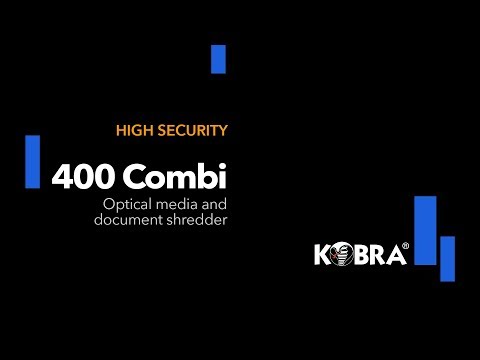 Kobra 400 COMBI HS | Optical media and document high security professional shredder