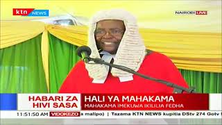CJ David Maraga to President Uhuru: You are playing in a higher league that I can't complete in