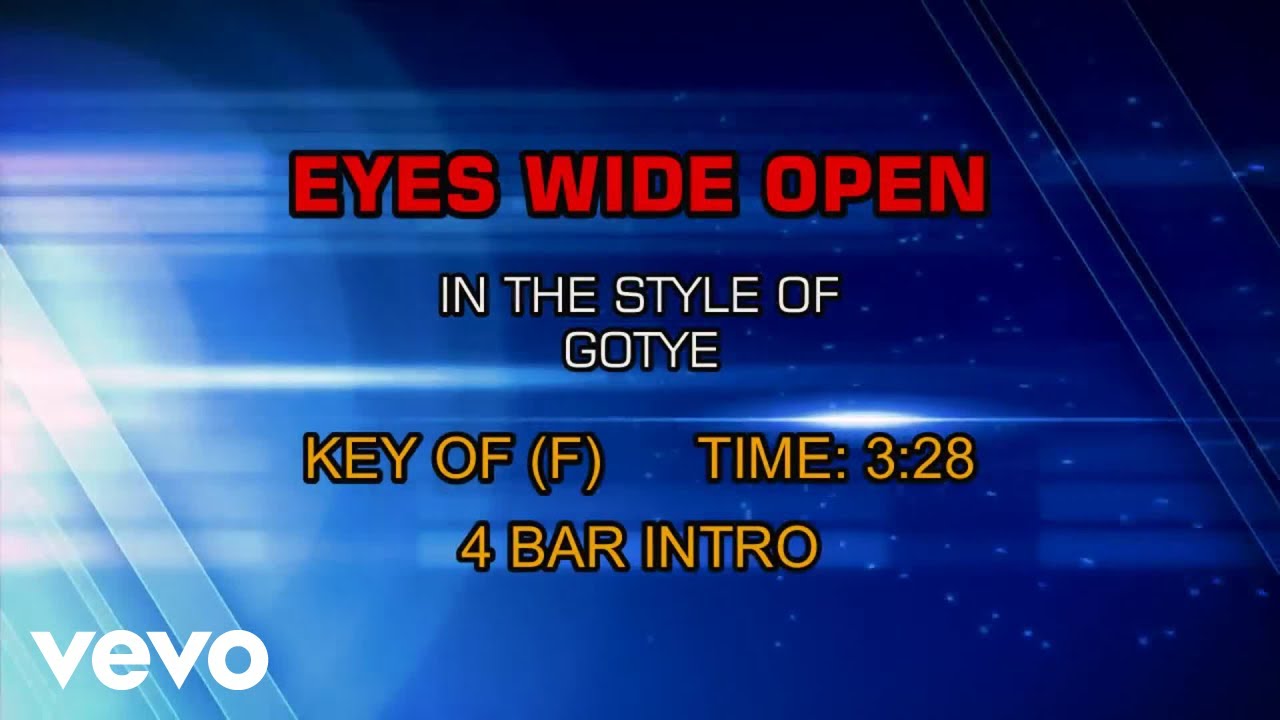 Gotye Eyes Wide Open (Karaoke) YouTube