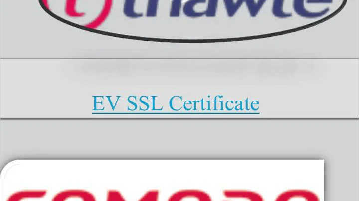 Extended Validation Certificate and EV SSL certificate