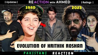 Pakistani Couple Reaction | Evolution of Hrithik Roshan (1980-2024)