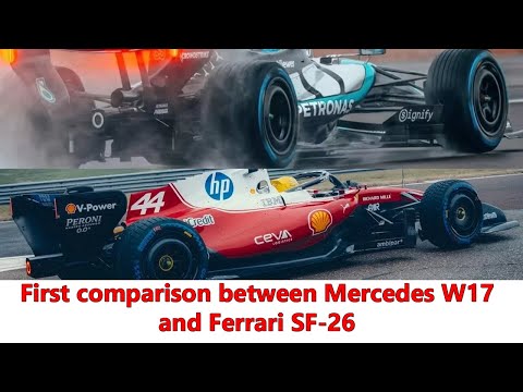 Video Ferrari SF-26 and Mercedes W17 compared: aerodynamics, sidepods and more | F1 technical insight