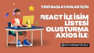 React Axios ile API