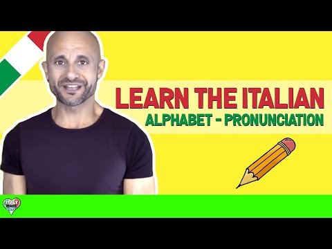 Italian Alphabet Pronunciation Chart