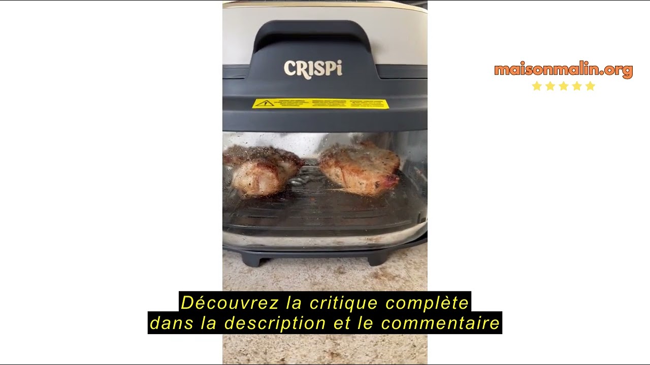 Friteuse Sans Huile Portable Ninja CRISPi - 4-en-1 : Friture, Rôtissage, Maintien Au Chaud, Recrispation - 3,8L, 1700W