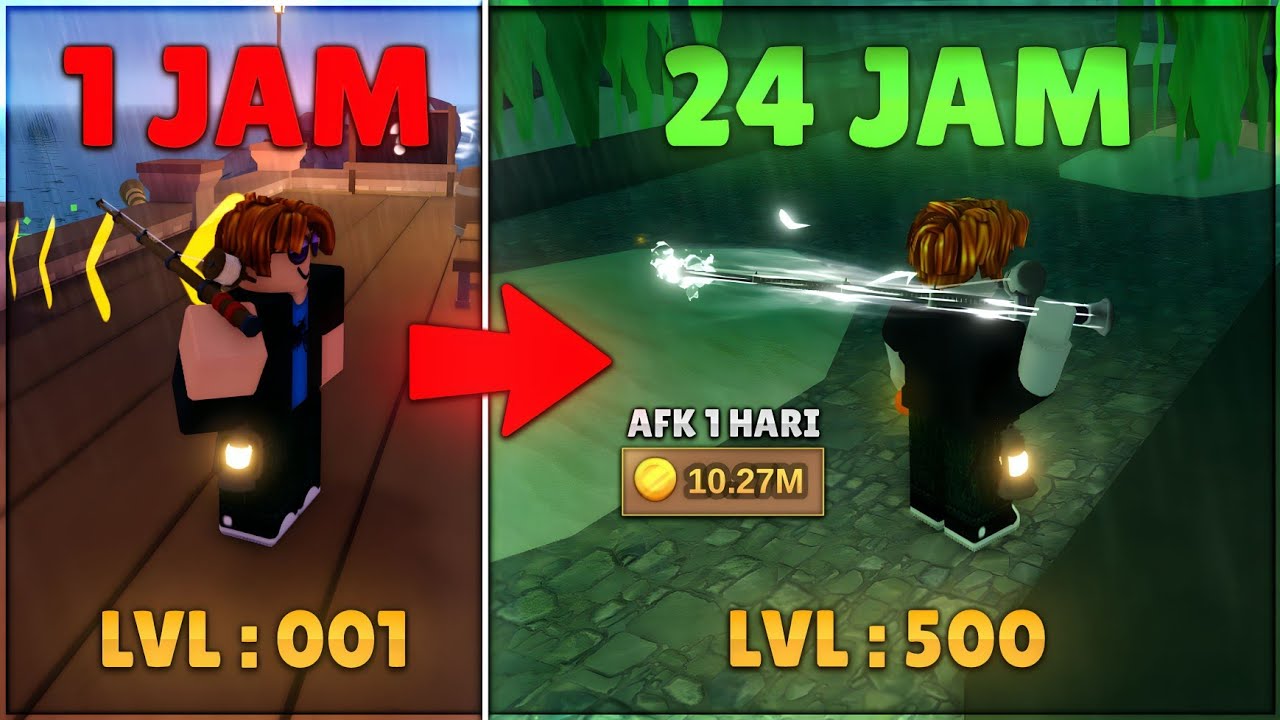 Noob To Pro Di Fish It Selama 24 Jam!, Akun Ini Bakal Gw Kasih Ke Subscriber || ROBLOX : FISH IT! ||