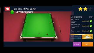 How to play Snooker Stars 3d || Stage one Snooker stars with maximum achievement screenshot 4