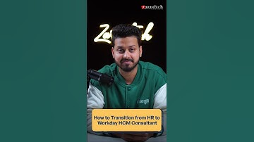 How to Transition from HR to Workday HCM Consultant | ZaranTech #Shorts