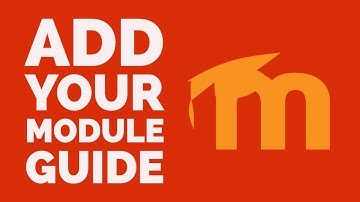 Add your Module Guide to Moodle