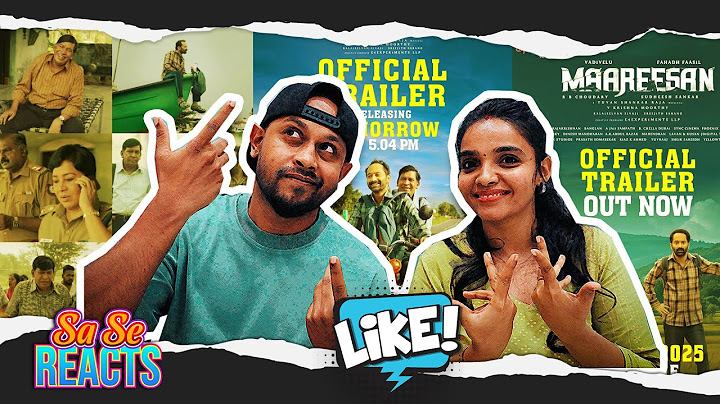 Maareesan Trailer REACTION | Vadivelu, Fahadh Faasil | Sudheesh | Yuvan Shankar Raja | SaSeReacts