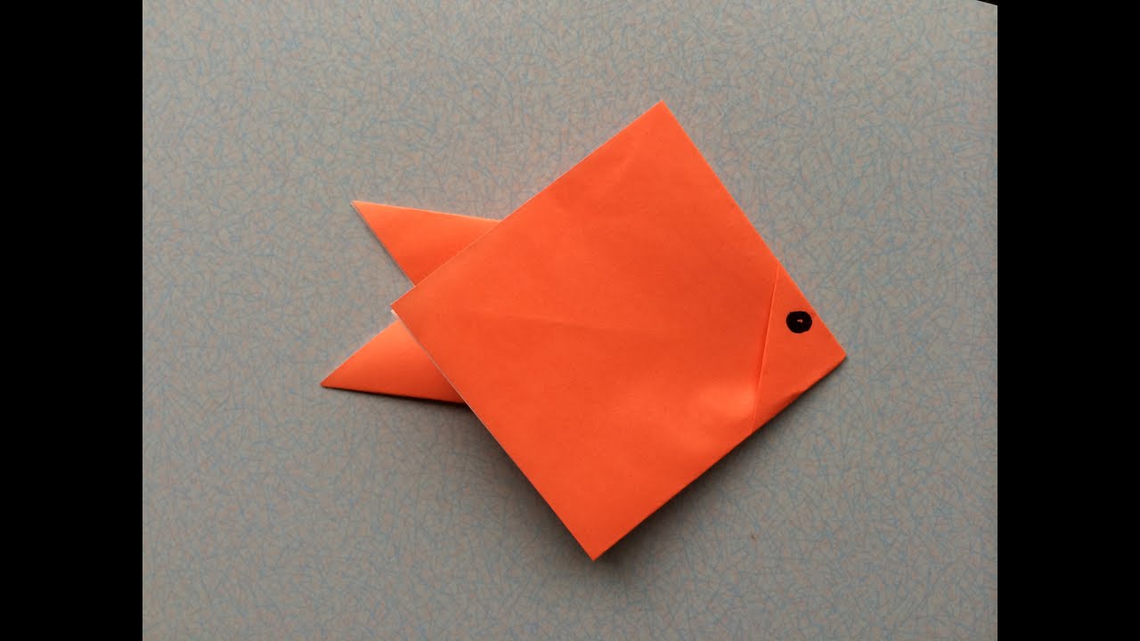 簡単折り紙 金魚の折り方 作り方 How To Make Origami Goldfish Youtube