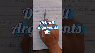 Default Arguments in C++ | Simplest Explanation with Example #coding #learncoding #education